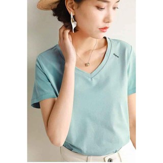 Áo thun nữ cổ tim Gap (100% cotton)