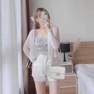 Áo Cadigan len mỏng phong cách Hàn Quốc