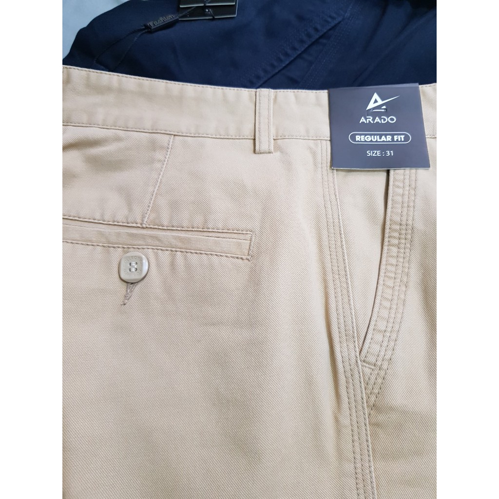 Quần short nam khaki ARADO- HD đứng dáng chất đẹp-reguler
