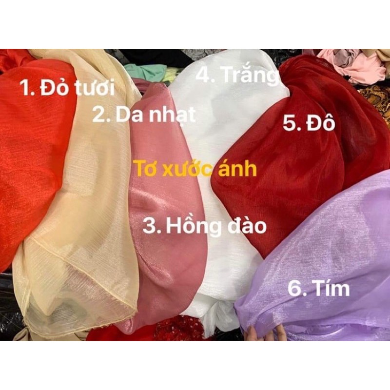 Áo dài cách Tân 4 tà tay phồng nơ tơ xước