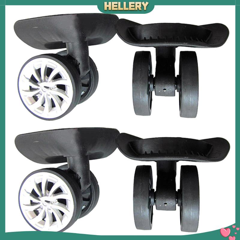 Set 2 Bánh Xe Xoay 360 Độ Màu Đen Chống Mòn Dùng Để Sửa Chữa Vali