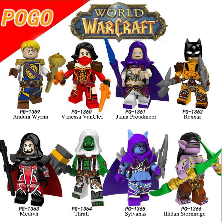 Minifigures nhân vật chiến binh Game World of Warcraft