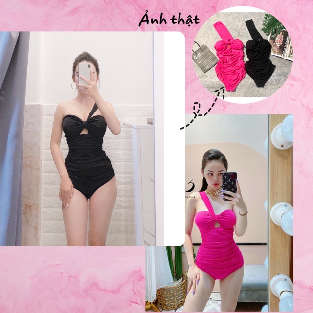 Bikini ❤ FREESHIP❤liền mảnh nơ ngực quai chéo cao cấp