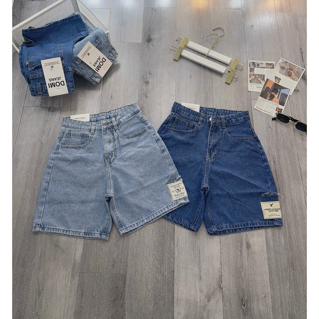 Quần jean ngố nữ ống rộng lưng cao sành điệu, chất vải jean denim mềm mịn William - AT194