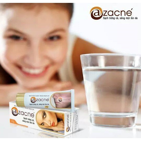 Azacne - Kem thảo dược dưỡng ẩm da, giảm thâm nám, ngăn mụn trứng cá (Tub 25g)