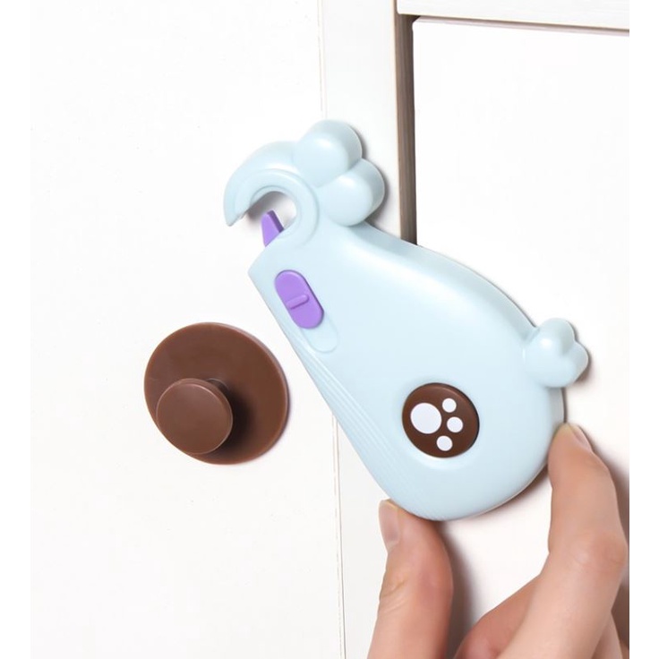 [Hàng Đắt Có Vỉ] Khóa Cửa Tủ, Khóa Ngăn Kéo, Khóa Tủ Lạnh... Xoay 360 độ, an toàn cho bé