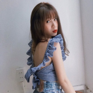 Áo croptop  phong cách hàn quốc