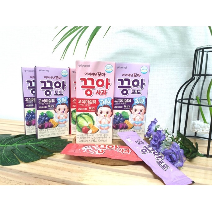 Thạch trái cây rau củ IVENET cho bé