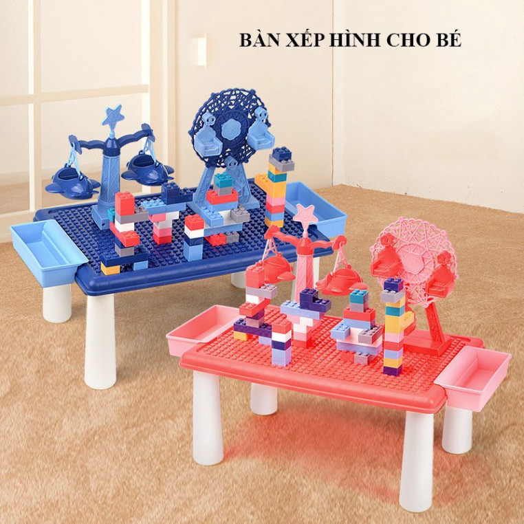 Giảm Giá Sock Đồ Chơi Bàn Xếp Hình Lego Đa Năng, Lắp Ráp Ghép, Có Khay Để Đồ, Đồ Chơi Trẻ Em Thông Minh Cho Bé Trai, Gái