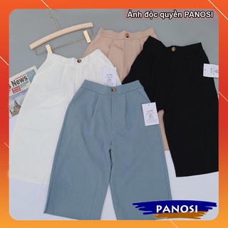 Quần ngố nữ ống rộng, quần short nữ, quần đùi đũi chất mát free size dưới 57kg - Mã Q386