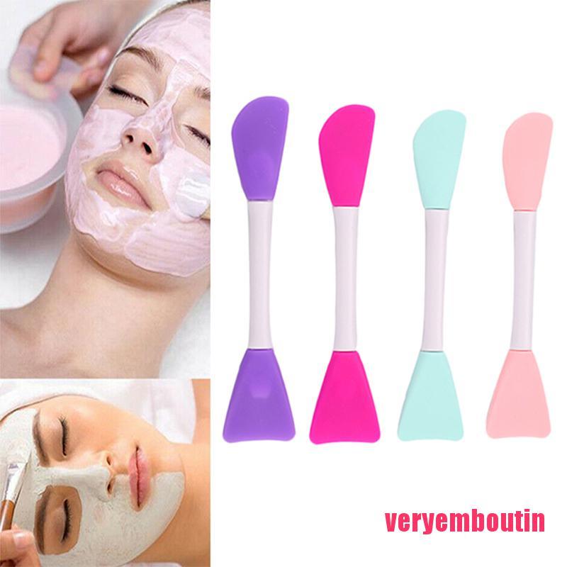 [Hàng mới về] Cọ silicon hai đầu đắp mặt nạ chăm sóc da