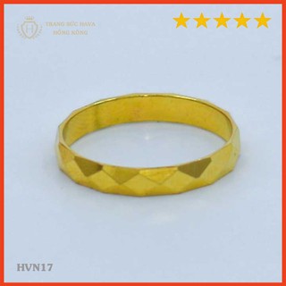Nhẫn Nữ Titan Xi Mạ Vàng Non 24k Cao Cấp, Nhẫn Nữ Trơn Cổ Điển Phong Cách Thời Trang Cá Tính - HVN17