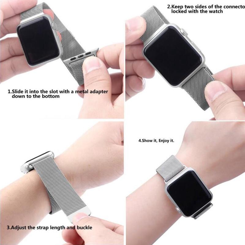 Watch Band Apple Watch Watch Series 6 SE 5 4 3 2 1 Watch Band 42mm 38mm 40mm 44mm IwatchMilanese Loop Bracelet