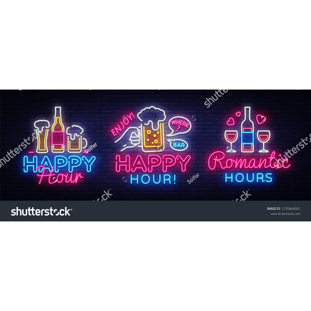 Tranh giả gạch họa tiết chữ Giả Neon dùng cho hàng quán, cafe, trà sữa, trà chanh GNOEN 01