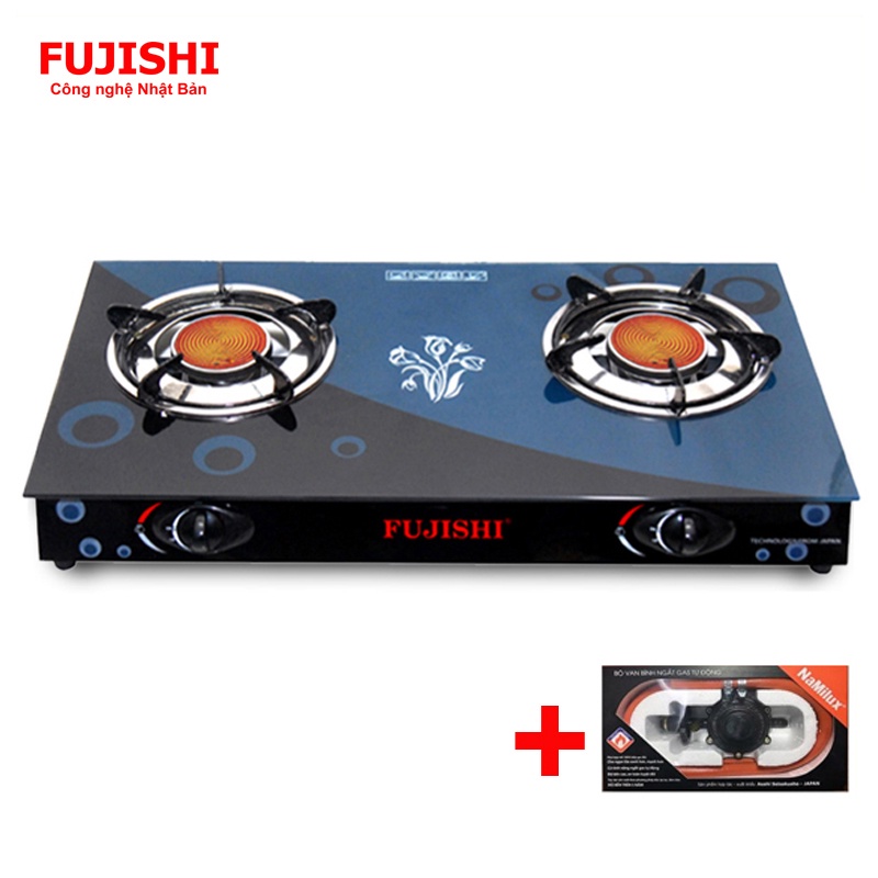 COMBO Bếp gas hồng ngoại Fujishi FJ-H10-HN + Bộ dây van ngắt gas tự động Namilux