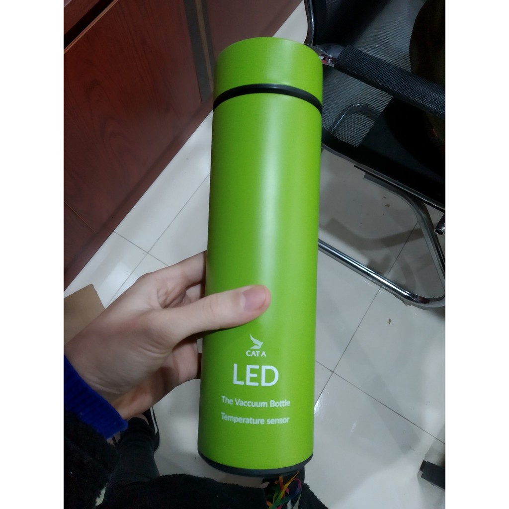 Bình đựng nước Inox hiện thị nhiệt độ bằng đèn LED | BigBuy360 - bigbuy360.vn