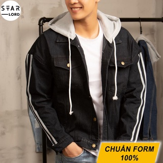 Áo khoác jean nam nữ có nón cá tính thời trang unisex SL453 STARLORD