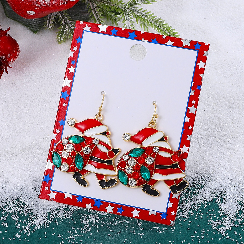 Bông Tai Dáng Dài Hình Cây Thông / Ông Già Noel Thời Trang Hàn Quốc