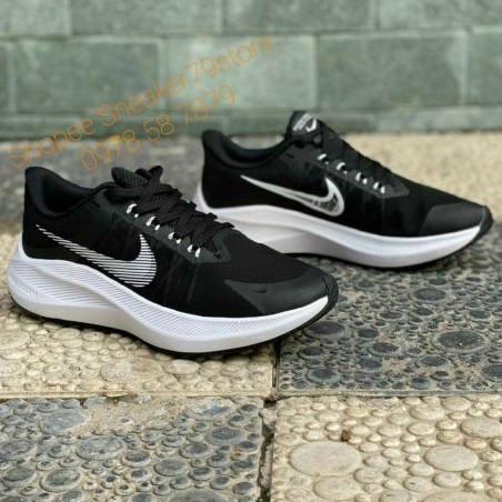 Giày Nike Running Zoom Winflo 34 (20) Black/White Nam/Nữ [Chính Hãng - FullBox]