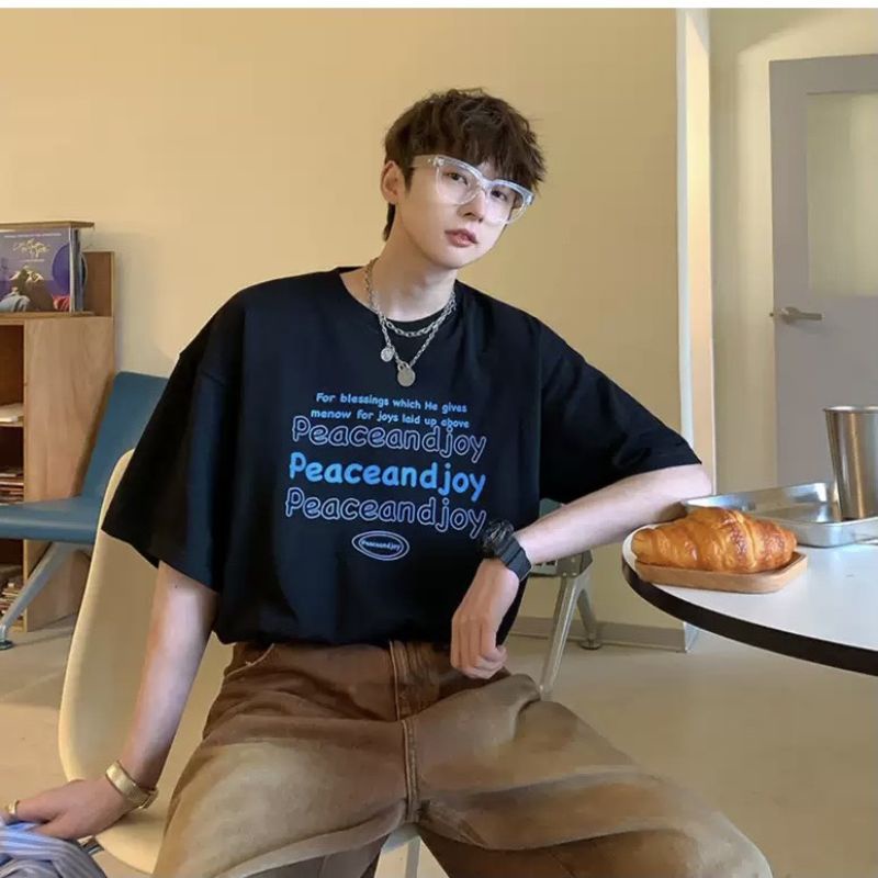 Áo thun Có sizeFull màu tay lỡ unisex Peaceandjoy