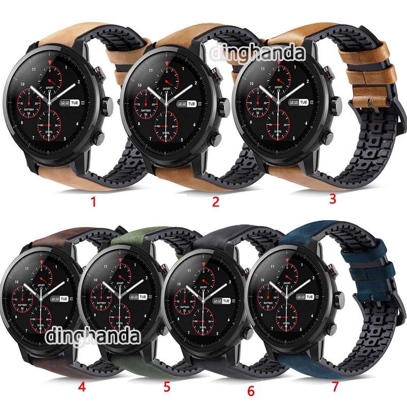 Dây đeo bằng da cho đồng hồ thông minh Huami Amazfit Stratos 2