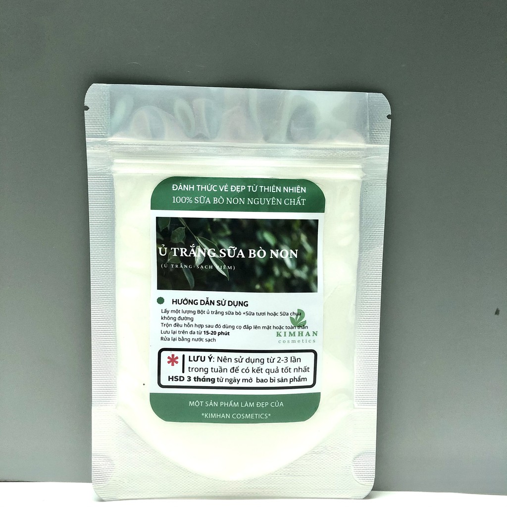 100gr Bột ủ trắng sữa non, kích trắng da hồng hào căng mịn, bổ sung dưỡng chất nuôi dưỡng da khỏe mạnh, ủ trắng da | BigBuy360 - bigbuy360.vn