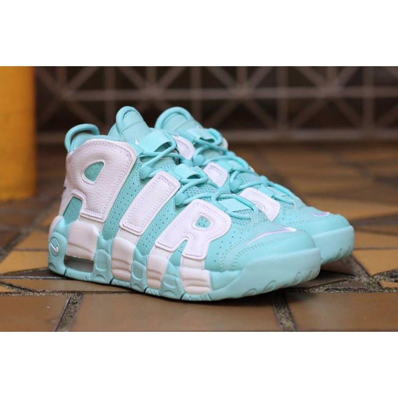 giày thể thao nike air more uptempo tffan màu xanh lá thời trang cao cấp cho nam