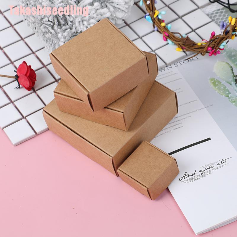 Set 10 hộp giấy kraft đựng quà tặng xinh xắn tiện dụng