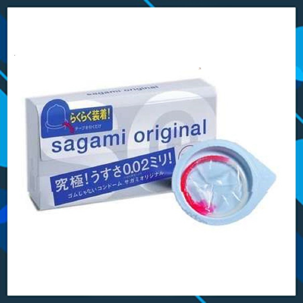 Bao cao su Sagami Original 0.02 mm Quick - Siêu mỏng - Hộp 6 chiếc [Free Ship]