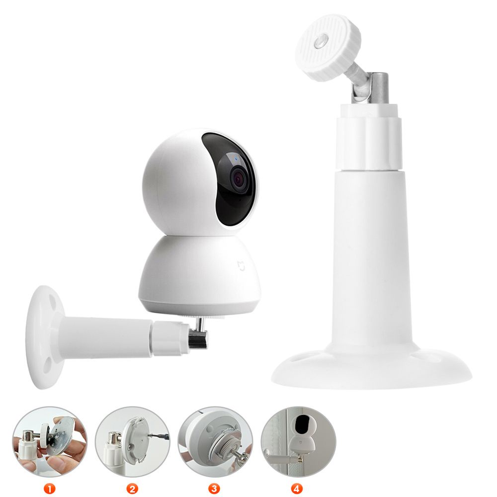 WUWOWU Giá đỡ camera giám sát an ninh dành cho Xiaomi Mijia/Xiaomi YI Smart IP xoay được 360 độ dùng ở trong nhà và ngoài trời