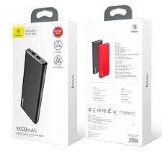 Pin Sạc Dự Phòng M10 Gaven Daul 10000mAh Baseus 2 cổng Max 2.4A Dual USB ( bảo hành 1 năm)