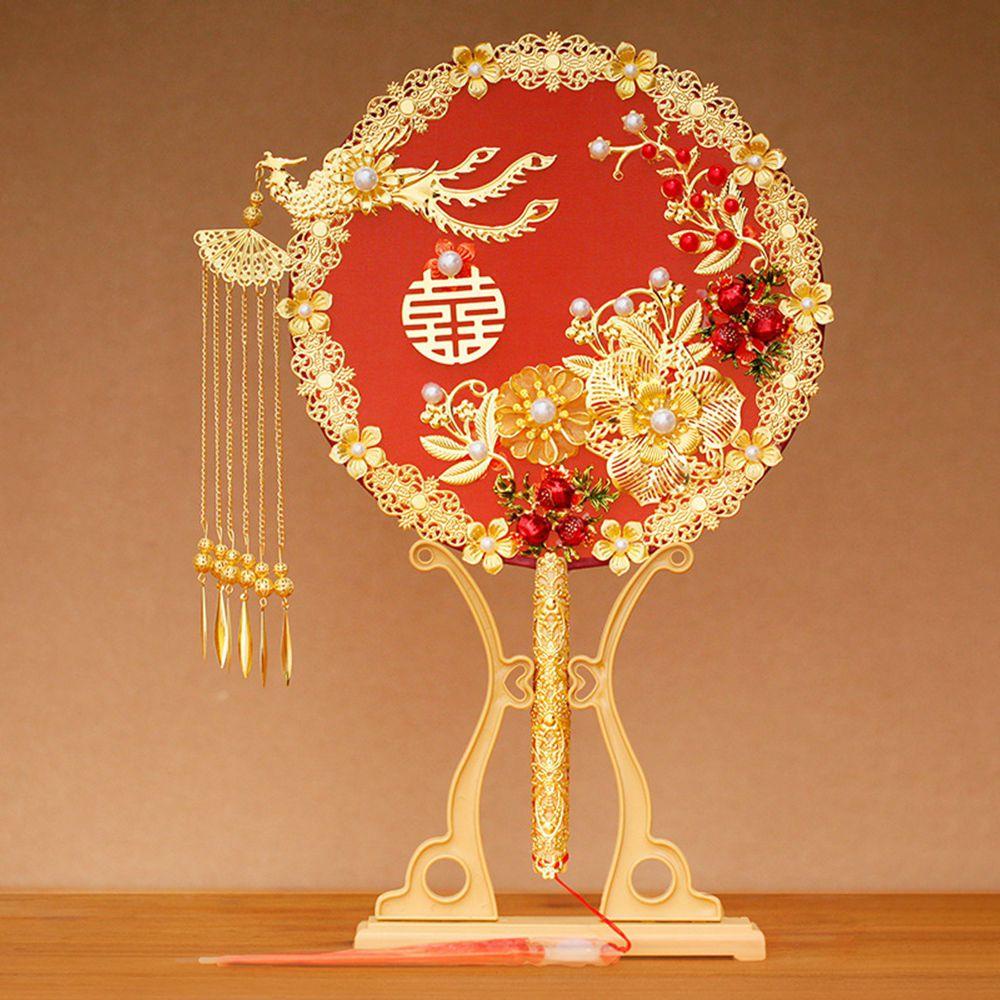 Quạt Cầm Tay Lãng Mạn Dùng Trang Trí Đám Cưới