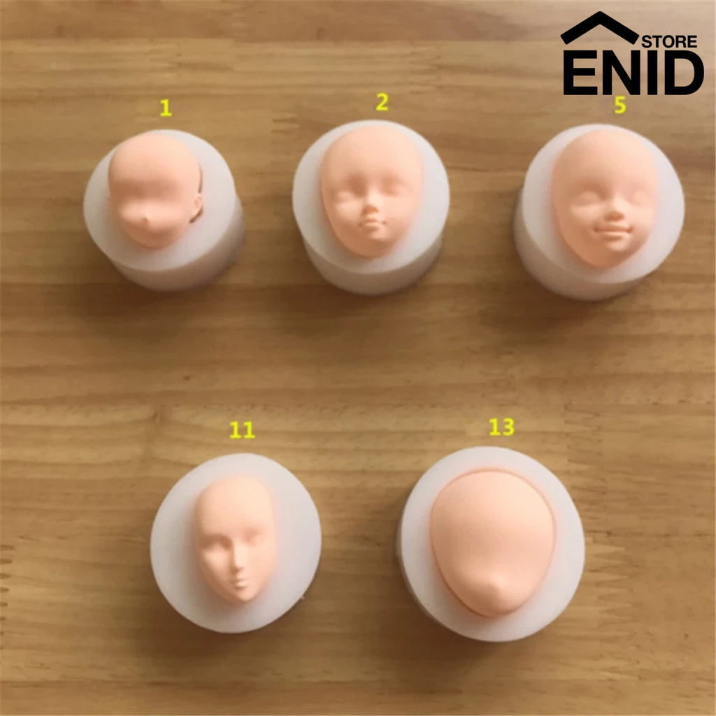 Khuôn Làm Bánh / Sô Cô La / Kẹo Đường Hình Đầu Búp Bê Bằng Silicone DIY