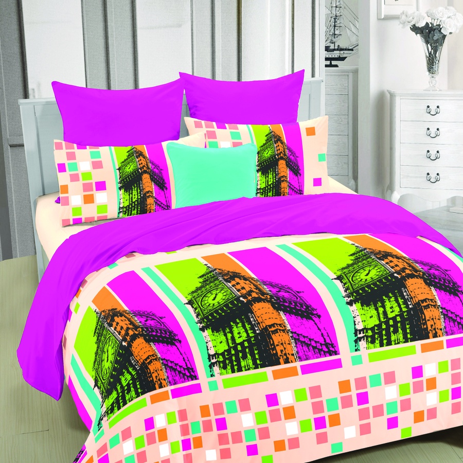 Bộ ga áo gối Micro Satin NV Urban Romance 1m6x2m +20cm