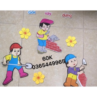 Tranh xốp góc mầm non