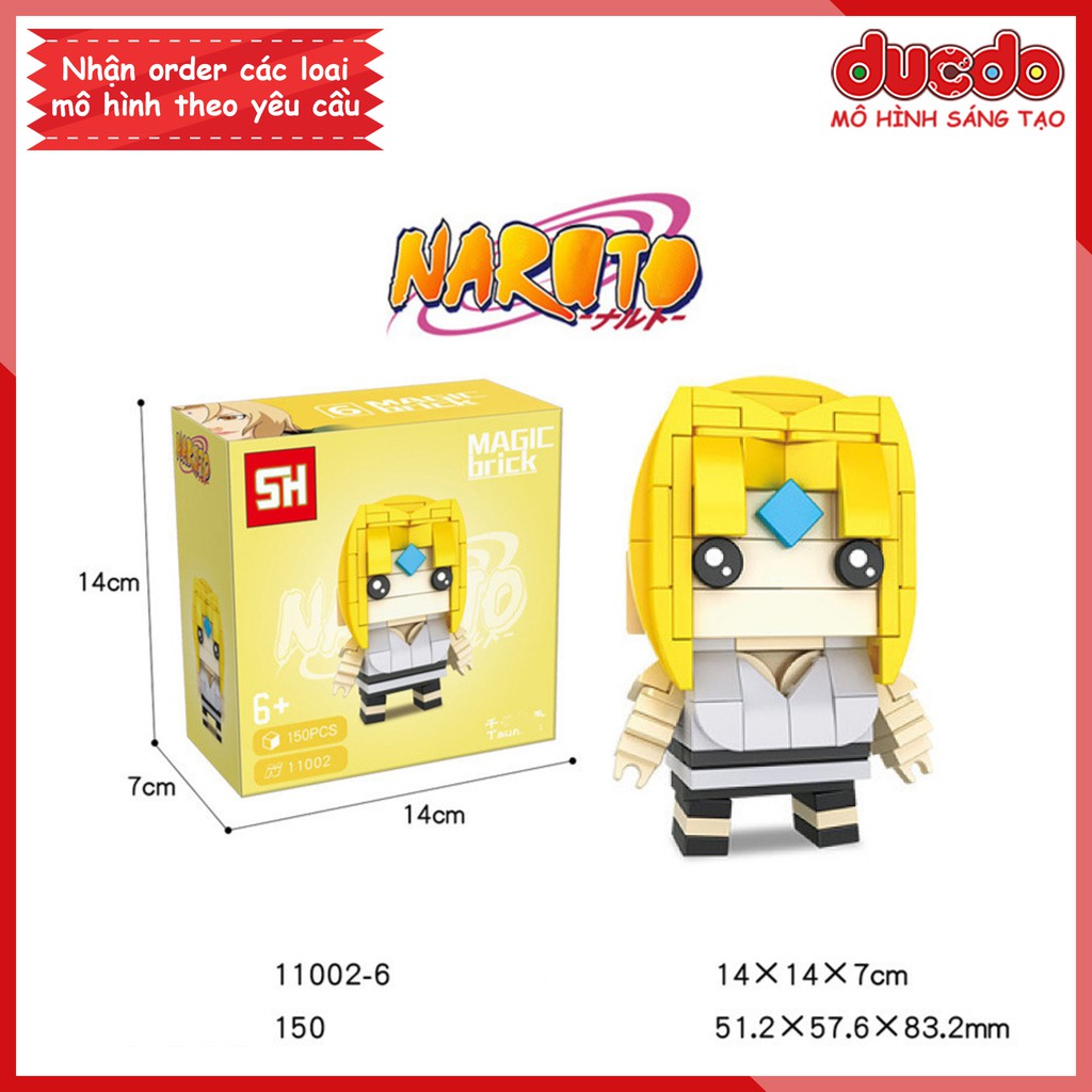 Brick Headz nhân vật trong Naruto - Đồ chơi Lắp ghép Mini Minifigures Mô hình BrickHeadz Sanhe SH 11002