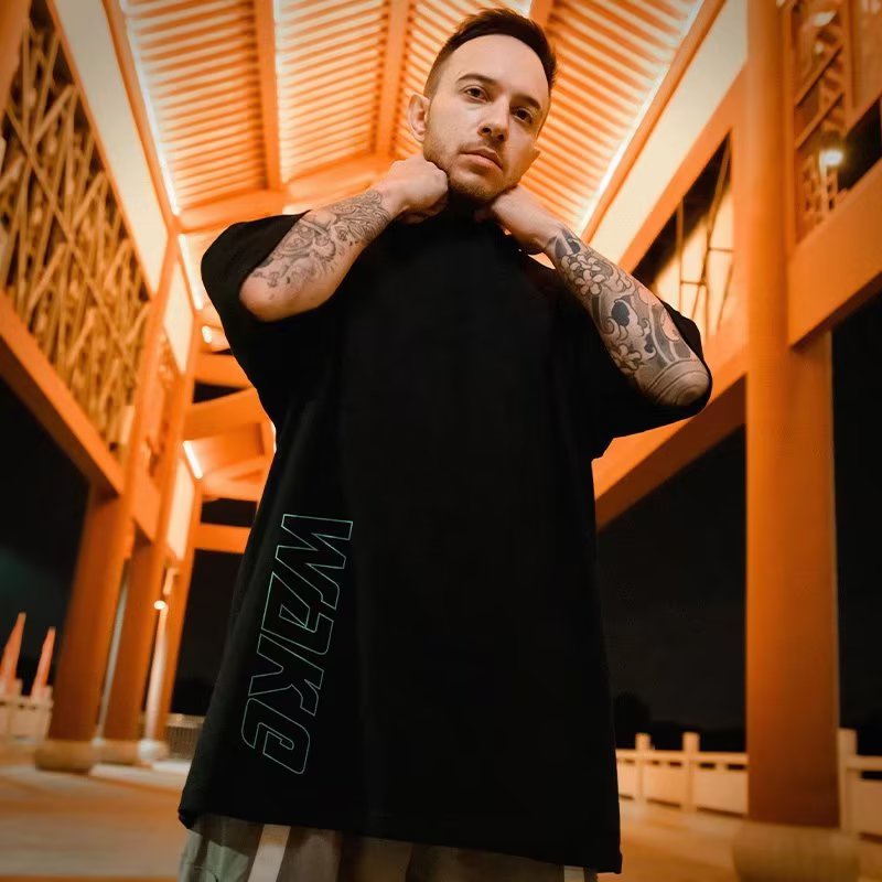 Áo Thun Tay Ngắn Cổ Tròn In Chữ Cái Đơn Giản Thời Trang Phong Cách Hip Hop Hàn Quốc