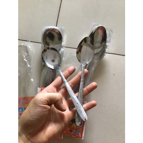 Thìa ăn cơm, thìa súp đầu tròn và đầu nhọn