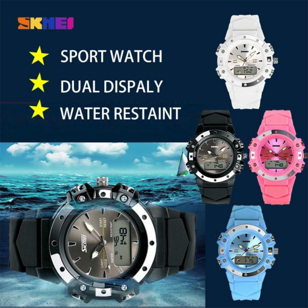 Đồng Hồ Thể Thao SKMEI 0821 Có Màn Hình LED Hiển Thị Hai Thời Gian Kiểu Thể Thao Cho Nam Nữ | BigBuy360 - bigbuy360.vn