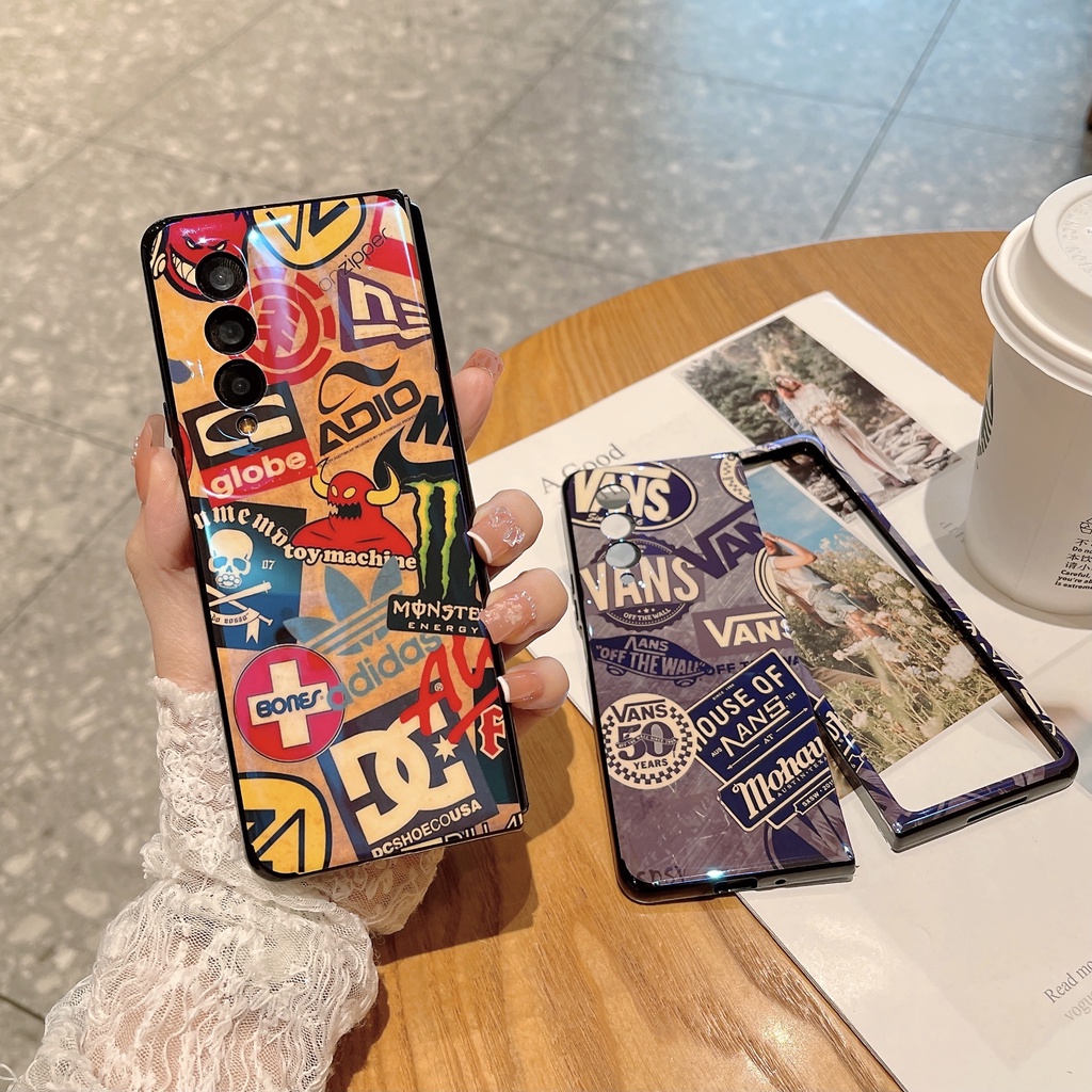 Ốp Điện Thoại Mềm Mỏng Họa Tiết Graffiti Nhiều Màu Sắc Blu-ray Cho Samsung Galaxy Z FOLD 4 3 Z FLIP 4 3