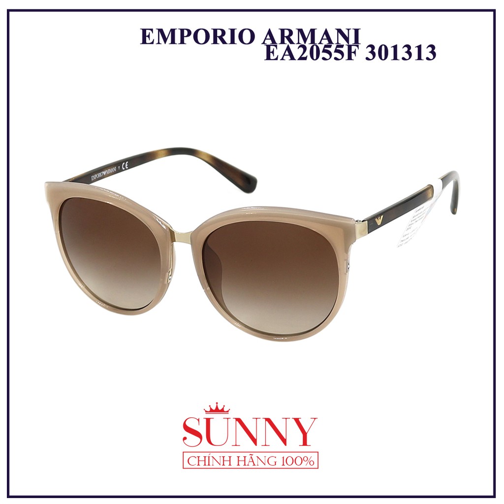 EA2055F 301313 - Kính mát EMPORIO ARMANI chính hãng Italia - - kèm tem chống hàng giả do bộ công an cấp