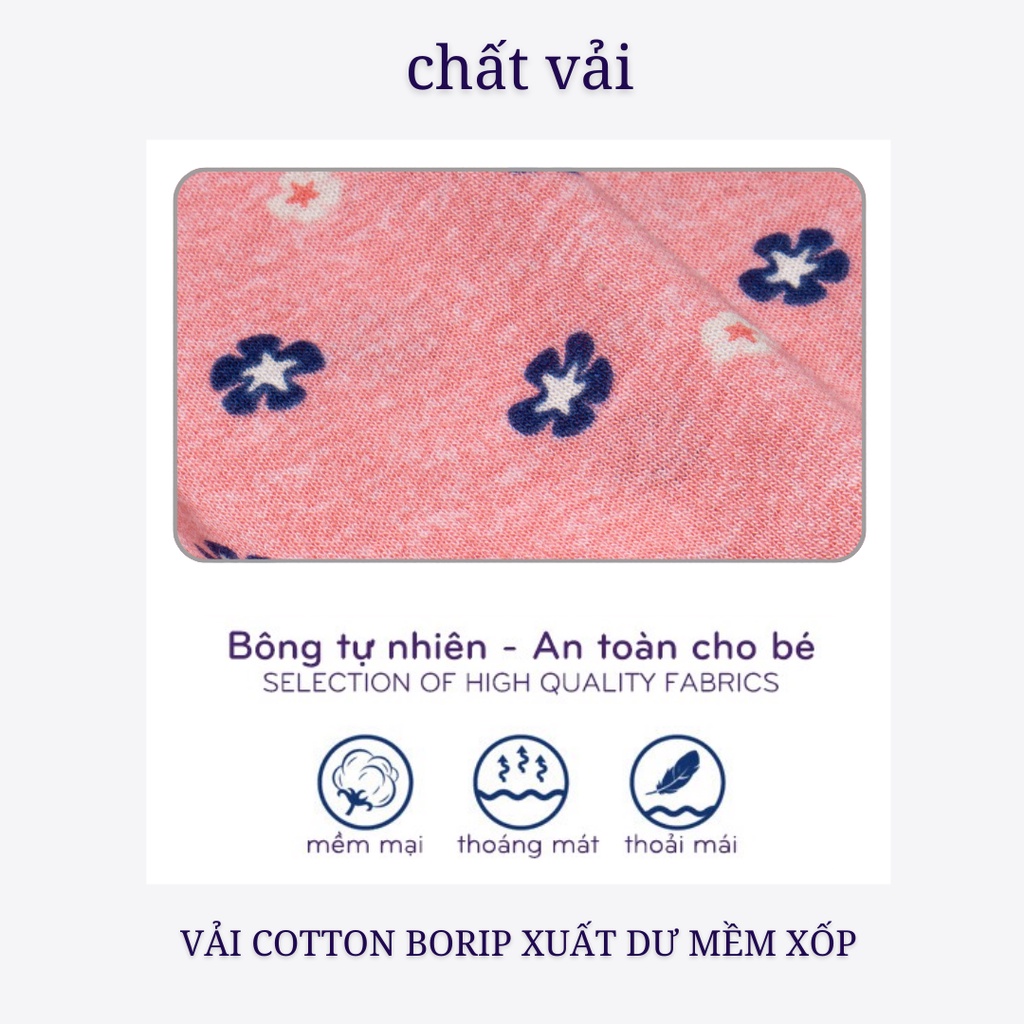 Đồ Bộ Bé Gái, Bé Trai Minky Mom Vải Cotton Borip Hoạ Tiết Minnie Trái Tim, Bộ Cộc Tay Mặc Nhà Cho Bé MKM2236