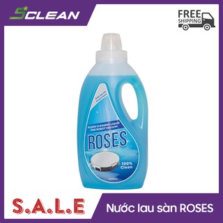Nước lau sàn ROSES cho robot hút bụi lau nhà - Mùi thơm dễ chịu, Có Chứng Nhận An Toàn cho Sức Khỏe - Hàng Chính Hãng