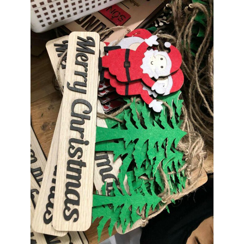 Biển decor treo trang trí noel