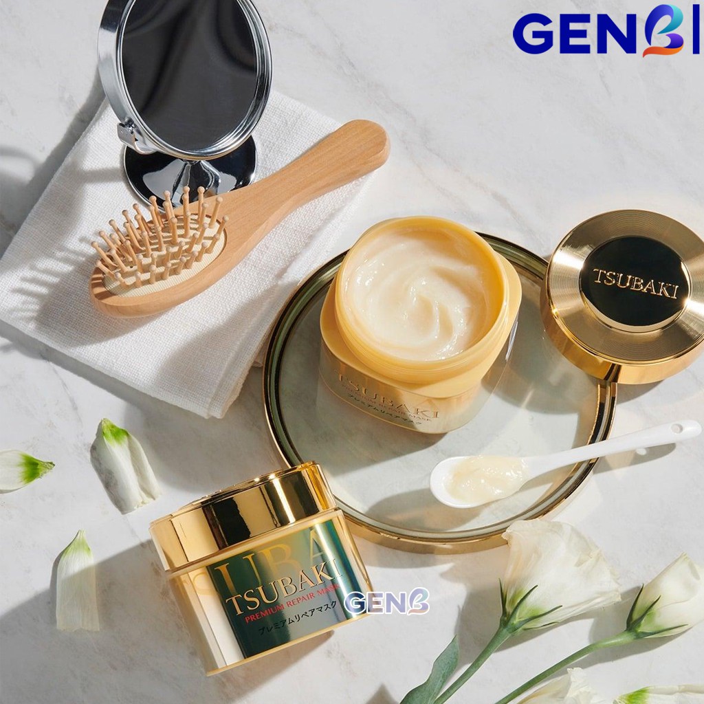 Mặt Nạ Tóc Tsubaki CHÍNH HÃNG Phục Hồi Hư Tổn Tsubaki Premium Repair Mask 180g Chăm Sóc Tóc Cty Shiseido Nhật Bản GenB