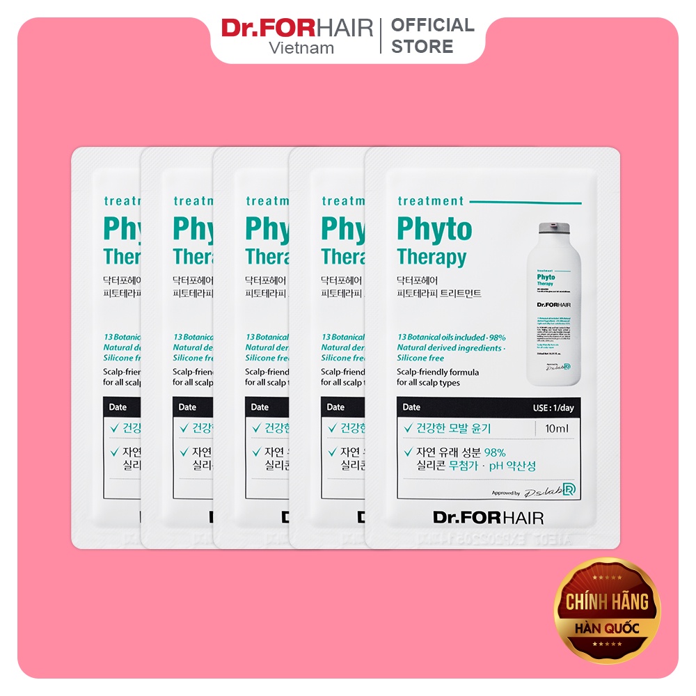 Dầu xả dành cho da nhạy cảm, dầu xả dưỡng tóc cho da đầu nhạy cảm Dr.FORHAIR Phyto Therapy Treatment gói 10ml