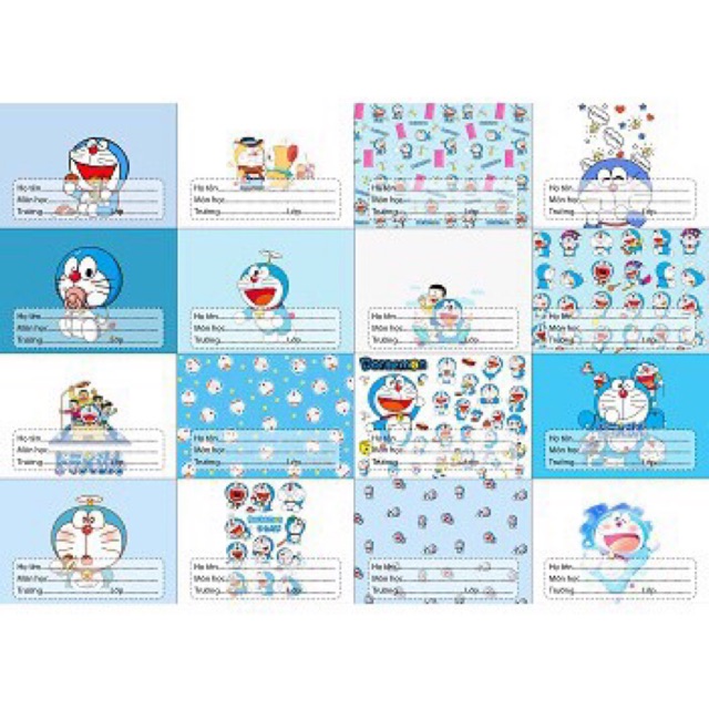 [ FREESHIP ĐƠN TỪ 50K] Nhãn vở doremon hoạt hình