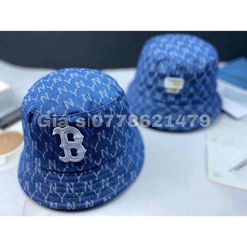 Mũ bo cụp bucket thêu chữ B logo full tem - Nón bo bucket thời trang nam nữ