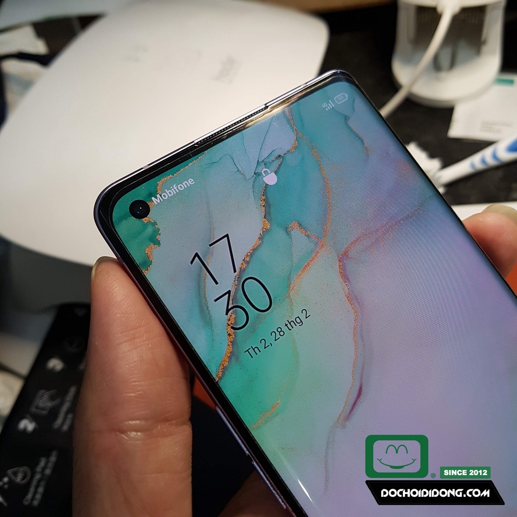 Miếng dán màn hình polime UV ( PPF UV ) Zacase kháng khuẩn cao cấp dành cho Oppo Reno 3 Pro 5G