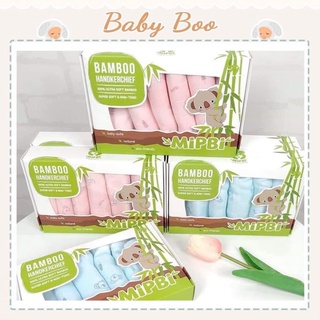 Set 6 khăn sữa sợi tre 100% 3 lớp mipbi